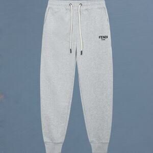 Fendi Men's Grey Sport Trousers